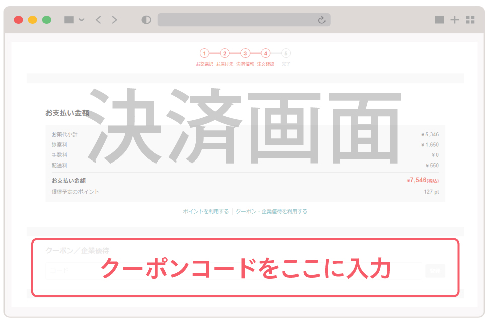 クーポン利用方法